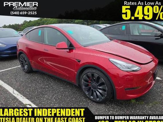 TESLA MODEL Y 2021 5YJYGDEFXMF072396 image